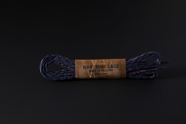 BRAID SHOE LACE / NAVY × BURGUNDY