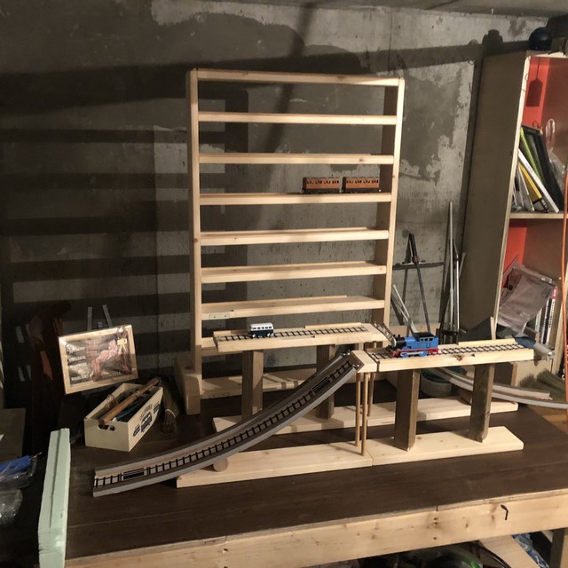 滑り台付きトミカ収納棚 Original Wood Work Wood Craft