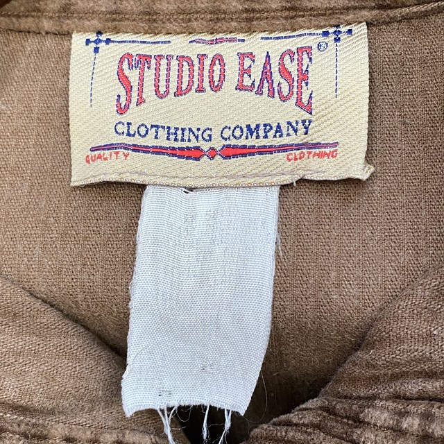 寒い時期に 長袖 太畝コーデュロイワンピース 茶 高円寺古着 Slat Albatross Vintage