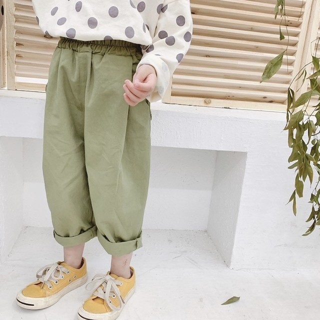 送料無料 カーキ パンツ ゆるシルエット おしゃれ ボトムス ズボン Jolie ジョリープラス ベビー キッズ