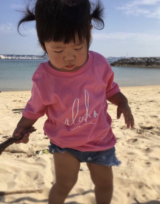 T03 ビーチデイズ Beach Days Tシャツ キッズ アロハ Aloha ハワイ 選べる 4color Beachdays Okinawa