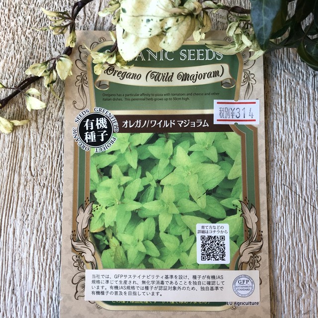 ハーブ オレガノ ワイルドマジョラム Organic Seeds 固定種 有機種子 橋本種苗園