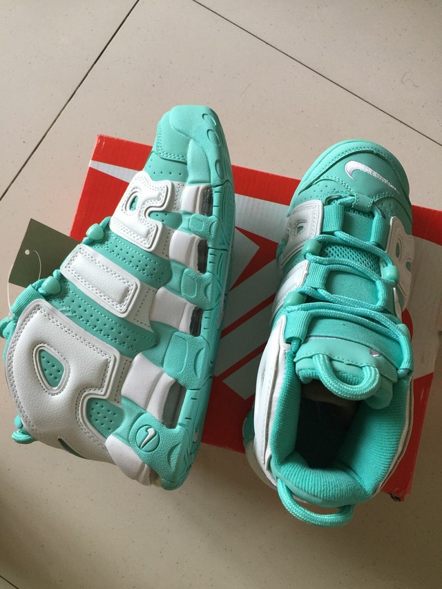 中古品 Nike Air More Uptempo エア モアテン 緑白 Love Fashion Shop