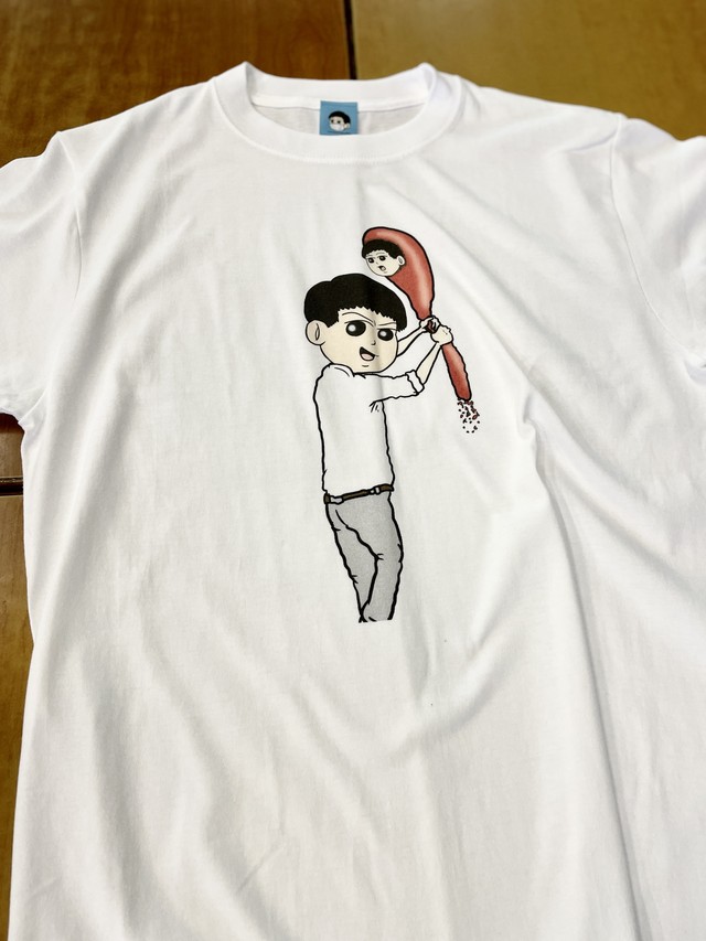 食ってみな 飛ぶぞ Tシャツ 石塚大介公式グッズショップ がんばれ 田中みのるくん ギャグ漫画家minoru Tanaka