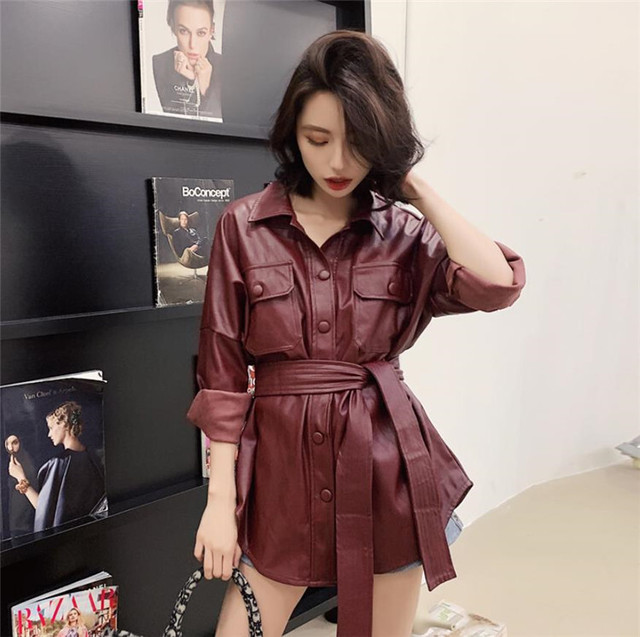 2color クールに決まる Puレザージャケット Loner Select 韓国ファッション 海外ファッション セクシーコーデ ギャル服