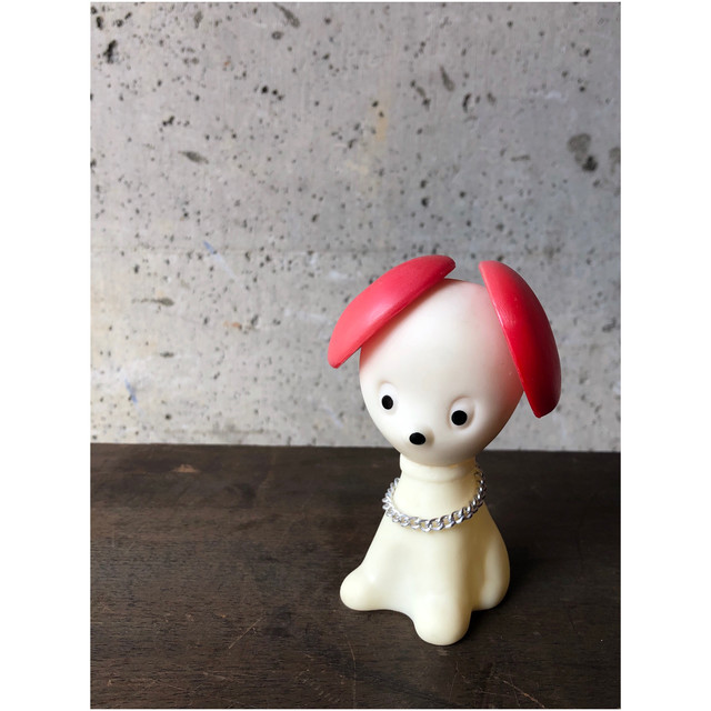 昭和レトロ ソフビ人形 フジサワ製薬 チオクタンs 犬 キャラクター ファンシー雑貨 企業物 ノベルティ Choice