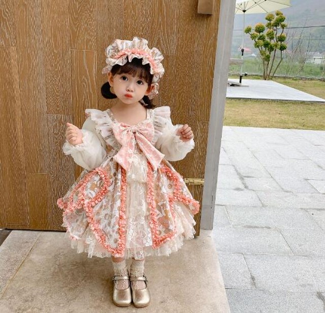 女の子 お姫様 ロリータワンピース 可愛い ゴシックドレス Lolita ゴスロリ仮装 90 130 コスプレ Mionas