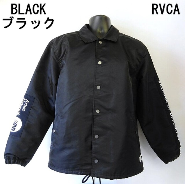 送料無料 新作 人気 メンズ レディース ルーカ Rvca コーチジャケット パッチジャケット Rvca Patch Jacket ブラック Comrade S On Line Shop