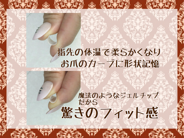 縦ラインネイル フット Bijou Perfect Fit Tip ネイルチップ Zero Gel Bijou