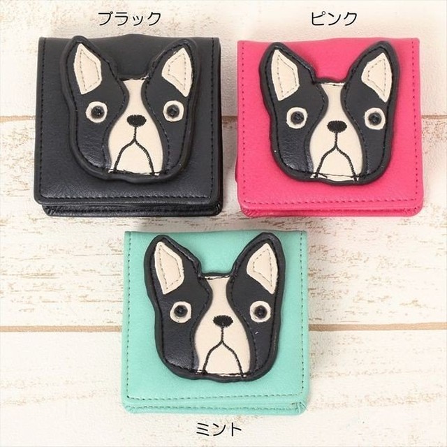 小銭入れ コインケース 財布 ファッション小物 レディースファッション ブルドック 犬 イヌ 犬好き ブブリン フェイス お顔 印象的 3007 Tre Fiore