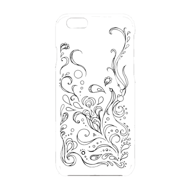 色指定可能 シンプルラインアート 透明iphoneケース Maro S Poker Face