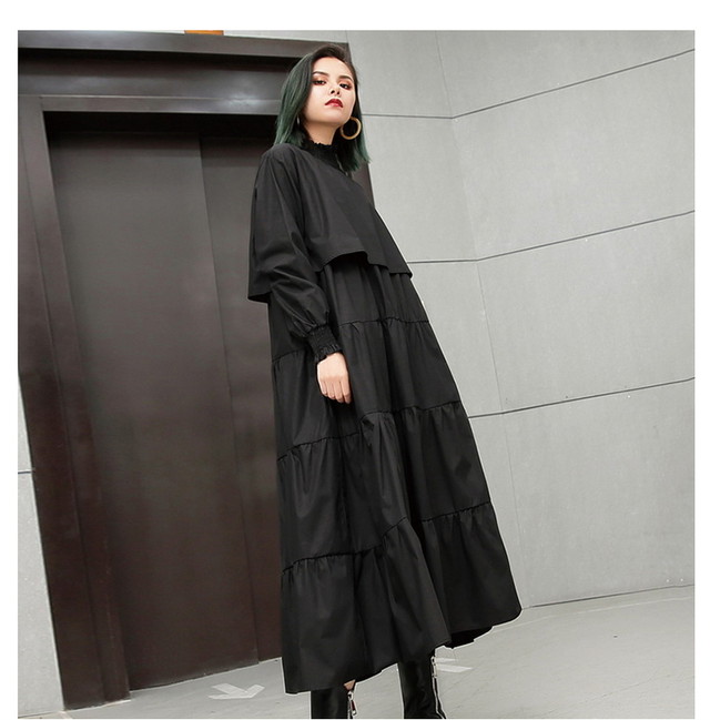 ゴスロリ系 ワンピース ロング丈 ネックギャザー 切り替え フレアスカート ゆったり 病み可愛い 代 30代 Dressyなファッション モード ゴスロリのお店 Ladies Fashion Seasonz ゴスロリ系 ワンピース ロング丈 ネックギャザー 切り替え フレアスカート ゆったり 病み可愛い 代 30代 Dressyなファッション モード ゴスロリのお店 Ladies Fashion Seasonz