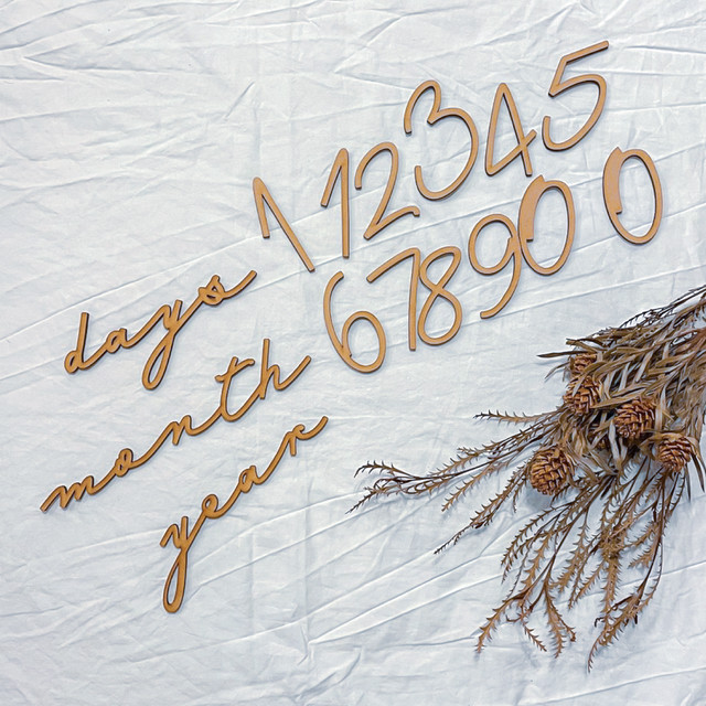 木製レターバナー マンスリーフォトセット C Am Works Design