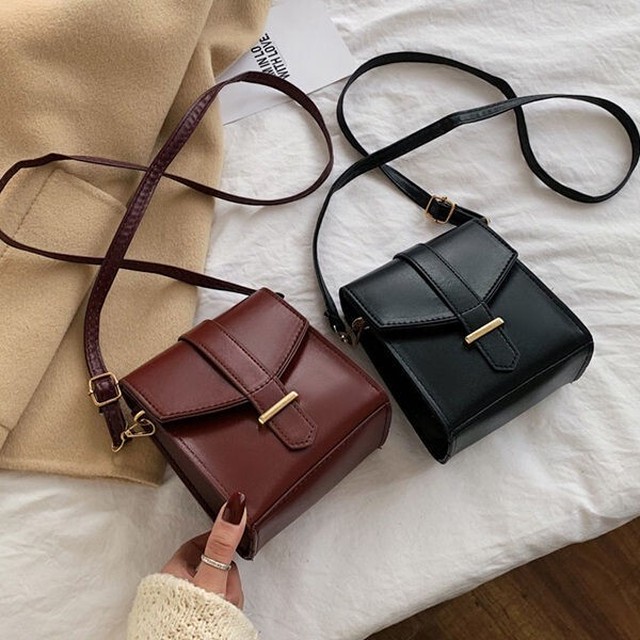 大人可愛いレディース ショルダーバッグ レトロ斜めバッグ スクエア 四角 レザー ミニバッグ 旅行バッグ Lalibera