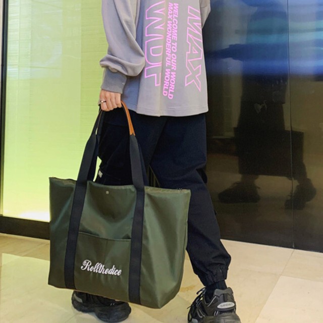 トートバッグ 大型 ジムバッグ スポーツバッグ 旅行用バッグ メンズ レディース ナイロン 3色 送料無料 メール便 代引き不可 Tukasa K