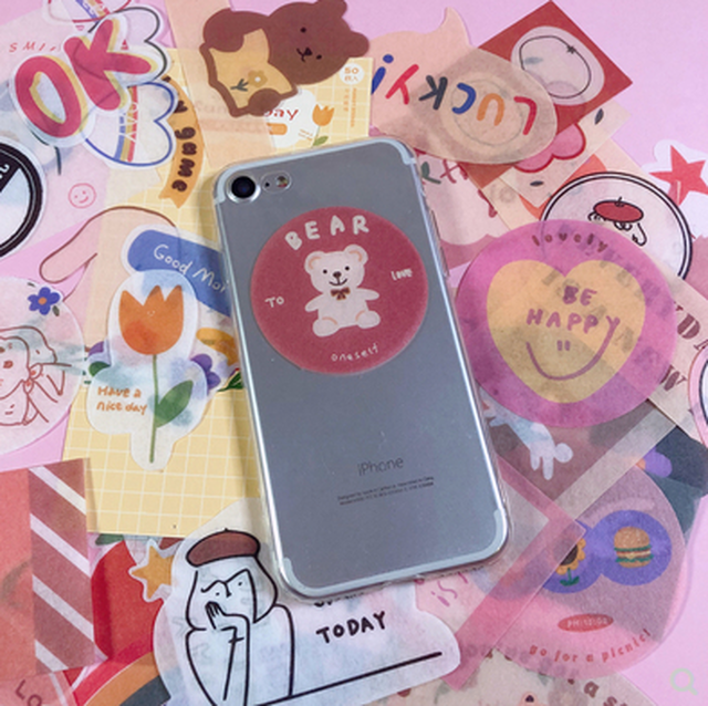 シール フレークシール 韓国 可愛い デコ コラージュ ステッカー 海外 Stationery Planet