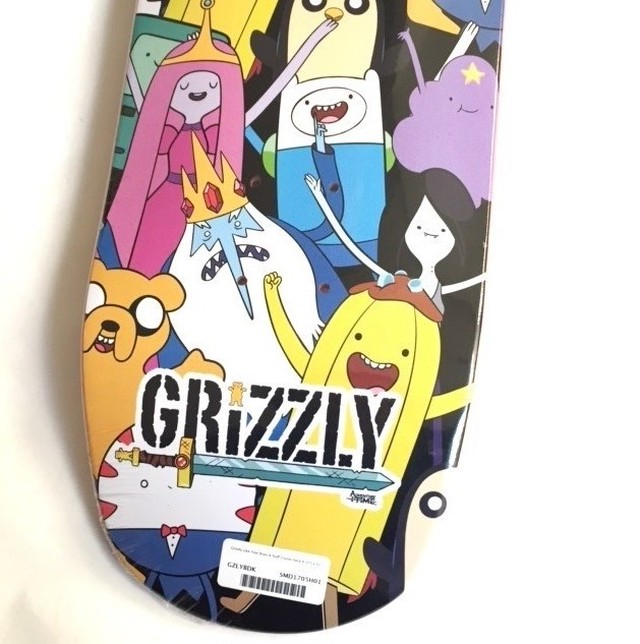 Grizzly X Adventure Time Like Your Brain Stuff Cruiser Deck 8 375インチ グリズリー X アドベンチャータイム コラボ タイム ライク ユア ブレイン スタッフ クルーザー デッキ Pretzels Skateboard And Culture