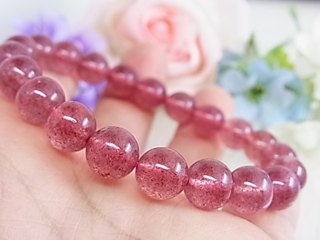 ピンクエピドート アフリカン ストロベリークォーツ 約9 愛と幸運の引き寄せ 8 Larimarmj