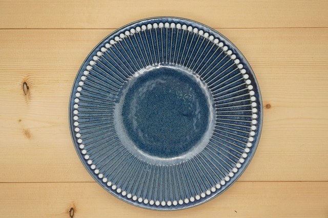 大皿 アルビー撥水 ネイビー 大黒屋海苔店うつわ