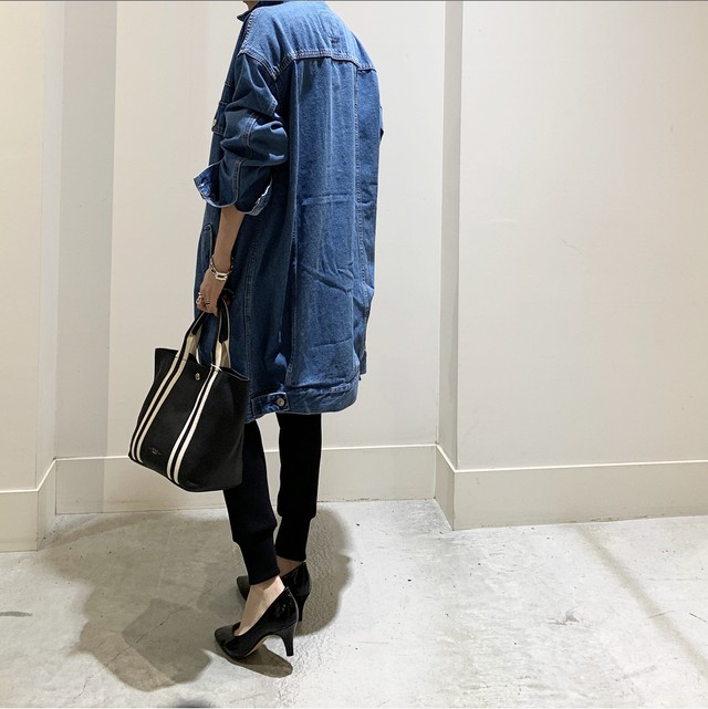 Le Ciel De Harriss ルシェルドハリス ベーシック Gジャン がロング丈に オシャレ度満点な ルーズシルエットロングgジャン デニムジャケット いつでも輝いていたい そんな女性の為のセレクトショップm Sple エムスプレ