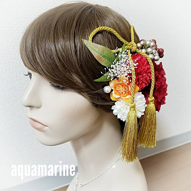 オーダーメイド髪飾り 洋装 和装 Aquawedding オーダーメイド髪飾り 洋装 和装 Aquawedding
