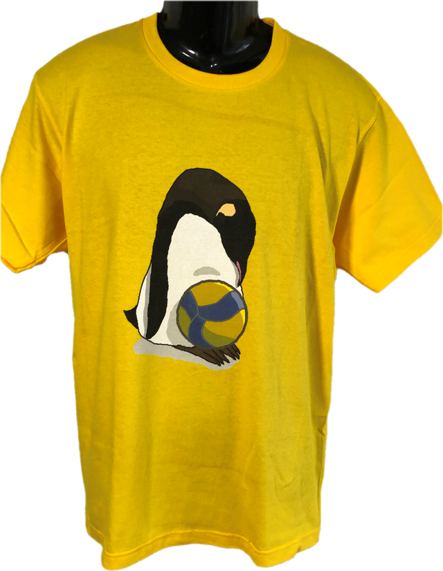 部活シリーズ バレーボールだよ ペンギンちゃん Lサイズ イルカのtシャツ屋さん By Peach Rt