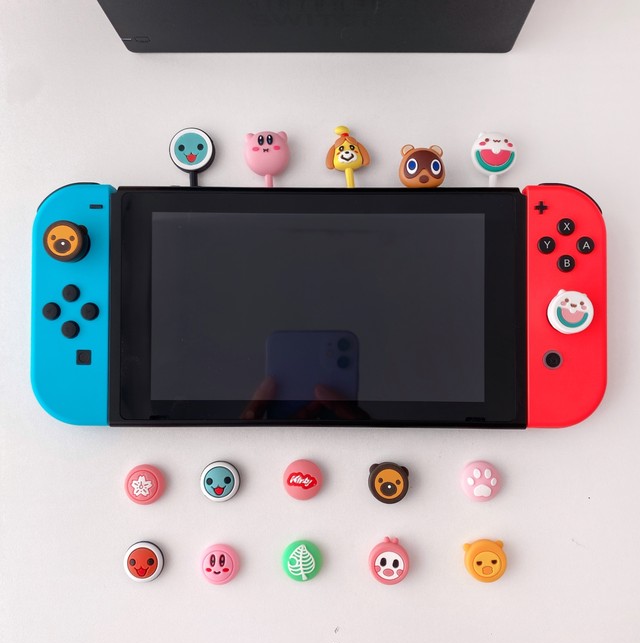 2セット Nintendo Switch Switch Lite対応 ボタン カバー 防塵栓 かわいい ジョイコン グリップ キャップ ジョイスティック カバー 任天堂スイッチ ニンテンドウ スイッチライト Joy Con ボタン保護 おしゃれで可愛いairpodsケース 任天堂switchカバー 通販専門店new I