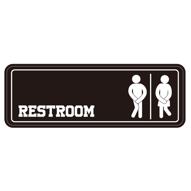 2 Restroom Sign California Market Center アメリカンステッカー シール Vacation For Life Japan