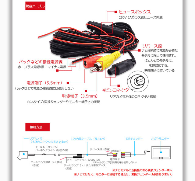 Isora アイソラ バックカメラ モニターセット バックカメラセット 7inch Led モニター バックカメラ 45led搭載 M3 004 Moaijapan