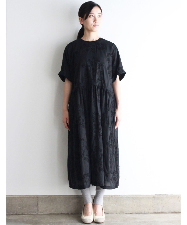 フェンネル刺繍ワンピースドレス Evi6 Blk ブラック Muuc Everlasting Sprout 公式オンラインショップ