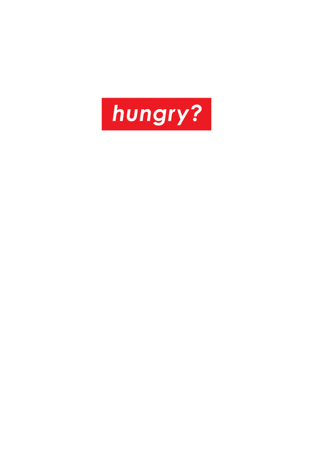 日進カップヌードルのcm的 Hungry ハングリー Tシャツb 白抜き文字 Everyday365t アイデンティティを表現する デザイナーtシャツ通販