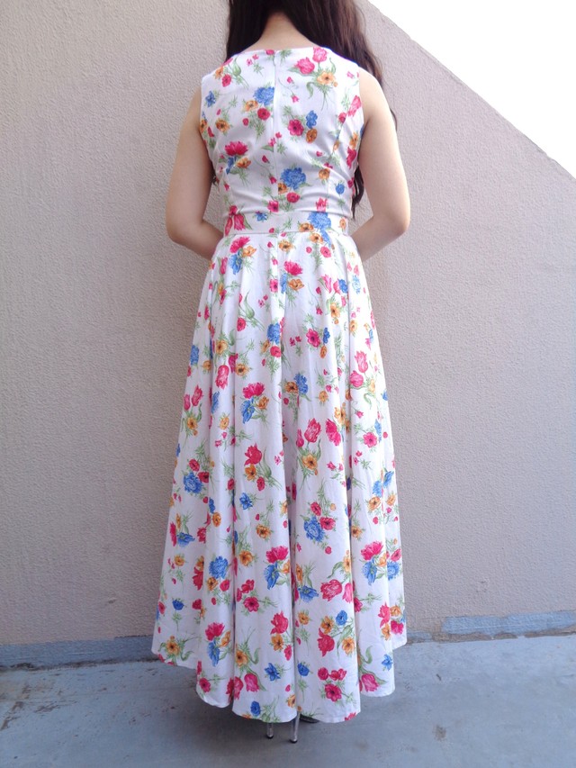 Laura Ashley Sleeveless Floral Dress ローラ アシュレイ ノースリーブ花柄ワンピース Little Trip To Heaven