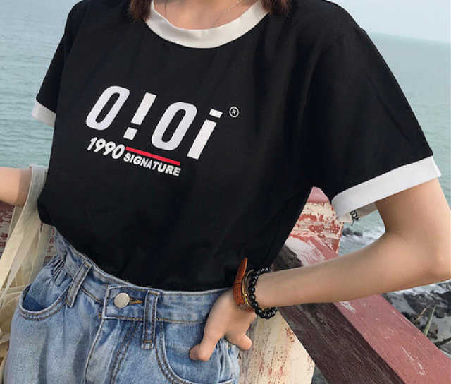 大人気 韓国で大人気のブランド Oioi のtシャツ 韓国ファッション ケソンジョク