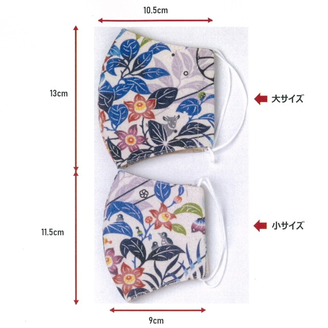 ４ ファッションマスク ネイビーボーダー 沖縄の風