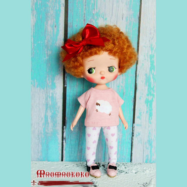 Bjd人形用衣装 Tシャツ 可愛い ピンク 羊付き 1 8サイズ人形用 Mmnw Btgarden