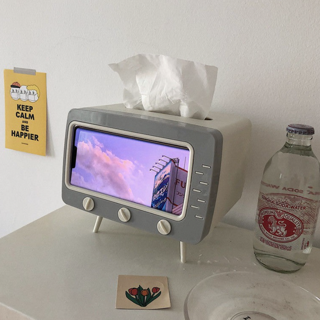 再入荷 レトロ テレビ型 ティッシュケース Wanderlust Club 海外 雑貨 文具 クリエーターグッズセレクトショップ