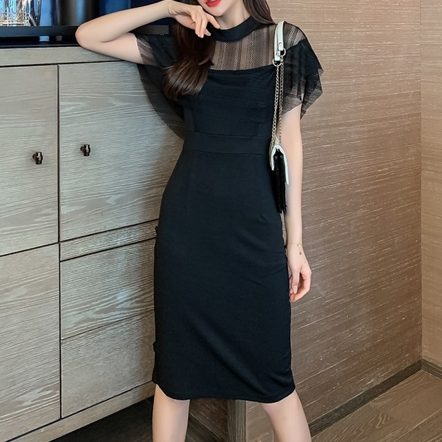 ドレス レディース 春夏 秋冬 春 夏 秋 冬 黒 ドレスワンピース タイトワンピース フォーマルワンピース ミモレワンピース ドレス ひざ丈ドレス タイトドレス パーティードレス 結婚式 オフィス カジュアル 韓国 デートコーデ お出かけ お呼ばれ ブラック 10代 代 30代