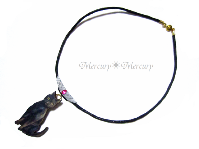 魔力を秘めた黒猫チョーカー Mercury Mercury