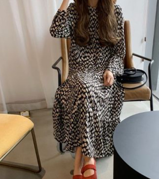 Top Mode ワンピース 長袖 フレア カジュアル モード系 ブラック 黒 カジュアル Cool 大人クール 女性 Buy126 Top Mode