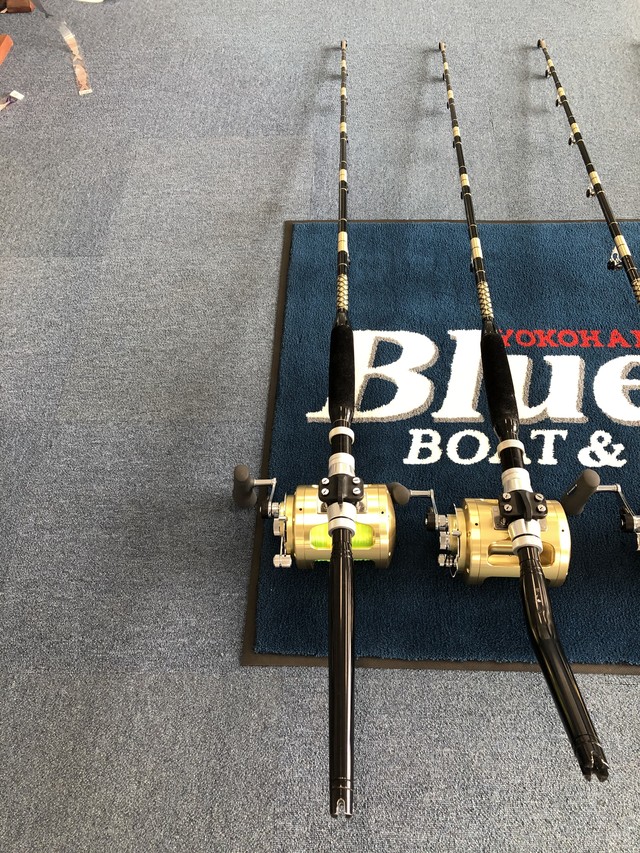 中古 同じロッド リールセットに揃えてみませんか Biscayne Rod Tiagra80waリールセット Bluewater