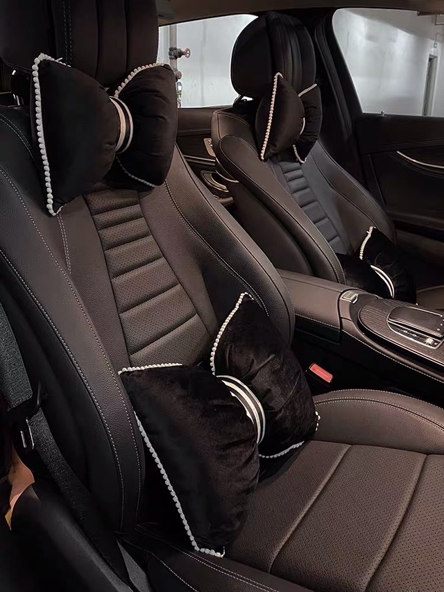 4点セット 車用ヘッドレスト クッション 車内アクセサリー Melissa