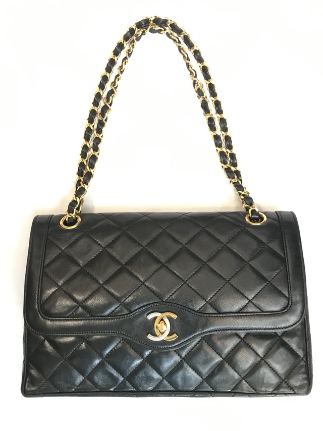 新作割 Chanel パリ限定 マトラッセ 二重蓋 ｗチェーンバッグ シャネル Bag 27cm Shoulder Bag Handbag Matelasse J Marmie Vintage Select
