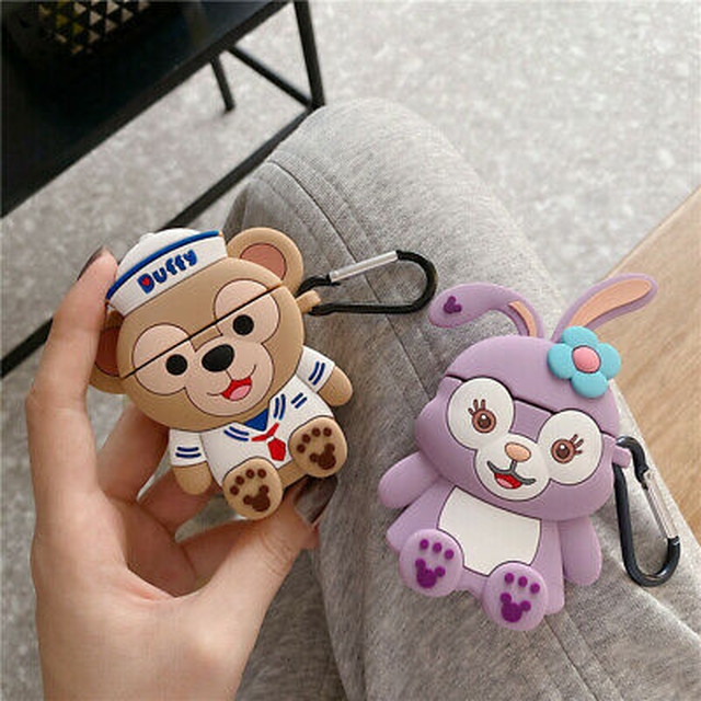 ダッフィー ステラルー 立体 Airpods 1 2 Pro カバー ケース Beach15love