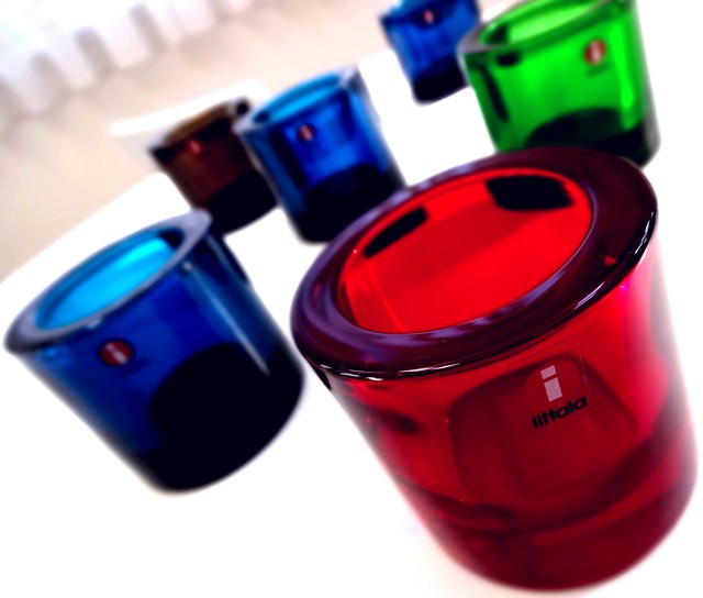 Iittala イッタラ Kivi キビ Light Holder キャンドルホルダー Red レッド Torori