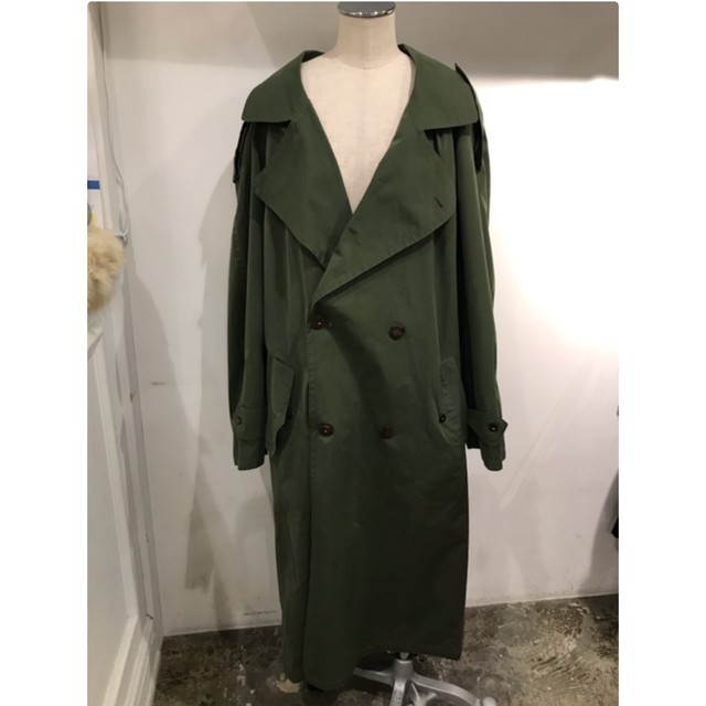 Made In Italy イタリア製 Trench Coat トレンチコート Khaki カーキ色 ｕｔａ５