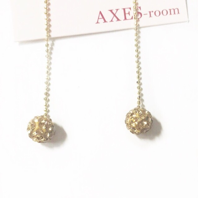 パヴェボールピアス Axes Room Jewelry アクセスルームジュエリー