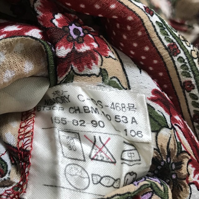 ヴィンテージレトロワンピース オンワード チューリップ 花柄 ワンピース セレクト古着 おひさま洋品店 Online