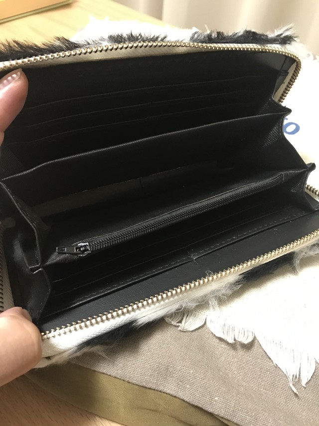 もこもこ長財布 とてもインスタ映えする可愛い財布 ゼブラ柄即購入ok インフォマティオン Mokyuhima