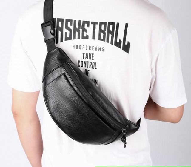 新品 ボディバッグ メンズ レディース シンプル レザー ブラック 黒 高品質 軽量 カジュアル 大容量 おしゃれ Bladg