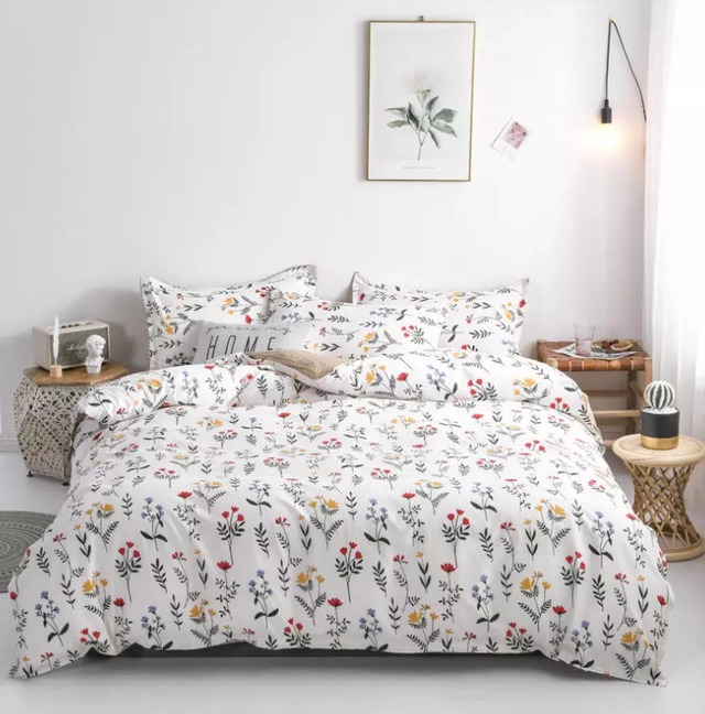 おしゃれ ベッドカバー 3点セット 寝具セット 韓国インテリア 花柄 | cozy style